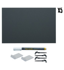 Tag - 21 x 29,7 cm (A4) - nero - Securit - set 5 pezzi