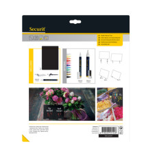 Tag - 21 x 29,7 cm (A4) - nero - Securit - set 5 pezzi