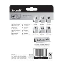 Targhetta RISERVATO per tavoli - Securit - set 5 pezzi
