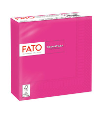 Tovagliolo - carta - 33 x 33 cm - 2 veli - fucsia - Fato - conf. 50 pezzi