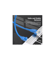Cavo di rete Ethernet Lan Vention 1mt CAT.6 blu alta velocità, supporta fino a 1 Gbps, Connettori: RJ45, alta qualità