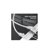 Cavo di rete Ethernet Lan Vention 5mt CAT.6 grigio alta velocità, supporta fino a 1 Gbps, Connettori: RJ45, alta qualità
