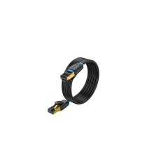 Cavo di rete Ethernet Lan Vention 1.5mt SFTP CAT.8 nero alta velocità, supporta fino a 40 Gbps, Connettori: RJ45, alta qualità