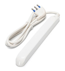 Multipresa ciabatta elettrica 4 vie 16A sottile cavo da 1,5 metri, SPINA 16A 250V 3680W design compatto, sottile