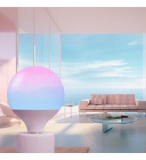 Lampada led Smart Bluetooth Mesh Mirage G120 E27 18W RGB+6500K – 1800 lumen – Dimmerabile e Multicolore, IP20