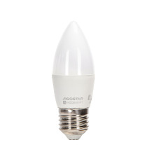 Lampadina LED Smart C37 E27 6,5W Bluetooth Mesh RGB+CCT 555 lumen, compatibile con Alexa e Google Home