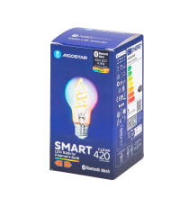 Lampadina led a filamento Smart A60 E27 4.9W Bluetooth Mesh RGBW 420 lumen, IP20 compatibilità con Alexa e Google Home