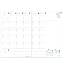 Agenda settimanale Presidente Eco Eunoia - 21 x 27 cm - grigio - Quo Vadis