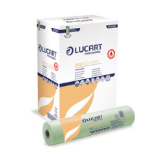 Lenzuolino medico Easy 80 Green - diametro 14,3 cm - 59 cm x 80 mt - verde - Lucart