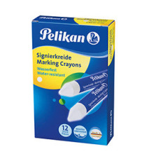 Pastello industriale 762 - bianco - Pelikan - conf. 12 pezzi