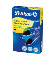 Pastello industriale 762 - nero - Pelikan - conf. 12 pezzi