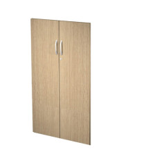 Coppia ante Agorà - per mobile contenitore medio - melaminico - rovere