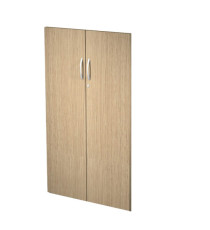 Coppia ante Agorà - per mobile contenitore medio - melaminico - rovere
