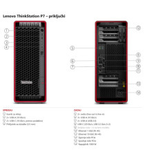 [Scatola aperta]Computer Lenovo ThinkStation P7 w7-3565X / Xeon / RAM 128 GB / SSD Disk