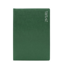 Agenda giornaliera 2027 - copertina imbottita - A4 - verde - InTempo