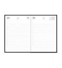 Agenda giornaliera 2027 - copertina imbottita - A4 - verde - InTempo