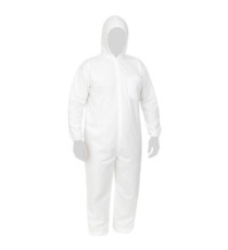 Tuta protettiva monouso Cover 40 - taglia L - PLP - bianco - Reflexx