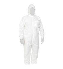 Tuta protettiva monouso Cover 40 - taglia XL - PLP - bianco - Reflexx
