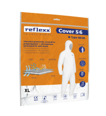 Tuta protettiva monouso Coverall 40 - taglia XXL - PLP - bianco - Reflexx