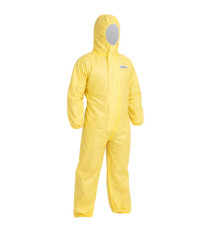 Tuta protezione chimica Cover 3456 - taglia XL - PE/PLP - giallo - Reflexx