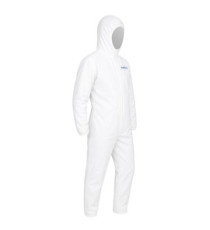 Tuta protezione chimica Cover 56 - taglia XXL - PE/PLP - bianco - Dupont