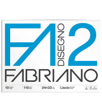 Album F2 - 24 x 33 cm - 10 fogli - 110 gr - liscio - punto metallico - Fabriano