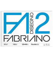 Album F2 - 33 x 48 cm - 12 fogli - 110 gr - ruvido - collato - Fabriano