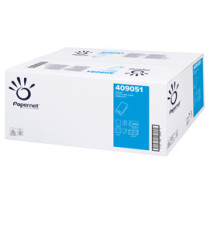 Asciugamani piegati a V Special - 2 veli - goffratura a onda - 20 gr - 24 x 21 cm - bianco - Papernet - conf. 250 pezzi
