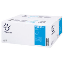 Asciugamani piegati a V Special - 2 veli - goffratura a onda - 20 gr - 24 x 21 cm - bianco - Papernet - conf. 250 pezzi