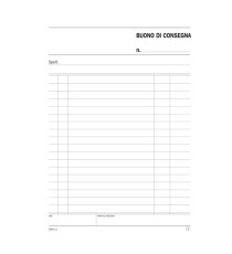 Blocco buoni di consegna - 50/50 copie autoric. - 21,5 x 14,8 cm - DU164570000 - Data Ufficio