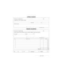 Blocco buste nota spese - staccabili - 23 x 16 cm - Data Ufficio - conf. 25 buste