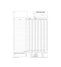 Blocco buste nota spese - staccabili - 23 x 16 cm - Data Ufficio - conf. 25 buste