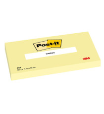 Blocco foglietti - 657 - 76 x 102 mm - giallo Canary - 100 fogli - Post-it