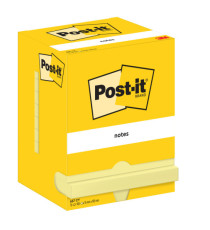 Blocco foglietti - 657 - 76 x 102 mm - giallo Canary - 100 fogli - Post-it