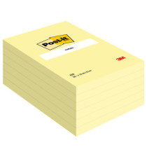 Blocco foglietti - 659 - 102 x 152 mm - giallo Canary - 100 fogli - Post-it