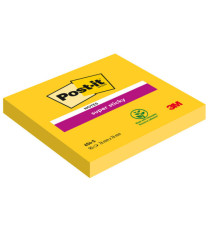 Blocco foglietti Post-it Super Sticky - 654-S - 76 x 76 mm - giallo oro - 90 fogli - Post-it