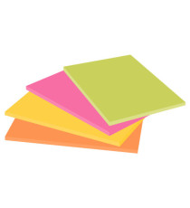 Blocco foglietti Post-it Super Sticky Meeting Notes - 6845-SSP - 203 x 152 mm - giallo/rosa neon - 45 fogli - Post-it