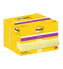 Blocco foglietti Super Sticky - 656-12SS-CY-EU - 47,6 x 76 mm - giallo Canary - 90 fogli - Post-it