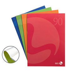 Blocco notes BM90 - A4 - collato lato corto - bianco - 80fg - 90gr - copertina 250gr - BM