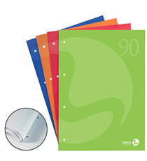 Blocco notes BM90 - A4 - collato lato lungo - quadretti 4mm - 50fg - 90gr - 4fori - copertina 250gr - BM