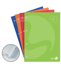 Blocco notes BM90 - A4 - collato lato lungo - quadretti 4mm - 50fg - 90gr - 4fori - copertina 250gr - BM