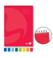 Blocco notes Color - spiralato lato corto - 5mm - 210 x 297mm - 90gr - 50 fogli - BM