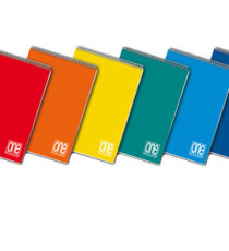 Blocco One Color - A4 - quadretto 5 mm - 60 fogli - 60 gr - spiralato lato corto - Blasetti