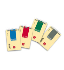 Blocco Pignastyl spiralato - A7 -   80 x 120mm - 80gr - 60 fogli - 5mm - Pigna