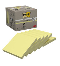 Blocco Post-it Notes Green - 654-1B - 76 x 76 mm - giallo - 100 fogli - riciclabile 100% - Post-it