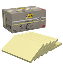 Blocco Post-it Notes Green - 655-1B - 76 x 127 mm - giallo - 100 fogli - riciclato 100% - Post-it