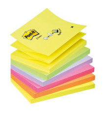 Blocco Post-it Super Sticky Z Notes - R350NR - 76 x 127 mm - assortiti neon - 100 fogli - Post-it