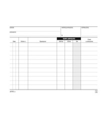 Blocco rapporto lavori - 50/2 copie autoricalcanti - DU1679C0000 - Data Ufficio