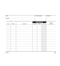 Blocco rapporto lavori - 50/2 copie autoricalcanti - DU1679C0000 - Data Ufficio