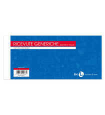 Blocco ricevute generiche - 10 x 22cm - 100 fogli - BM